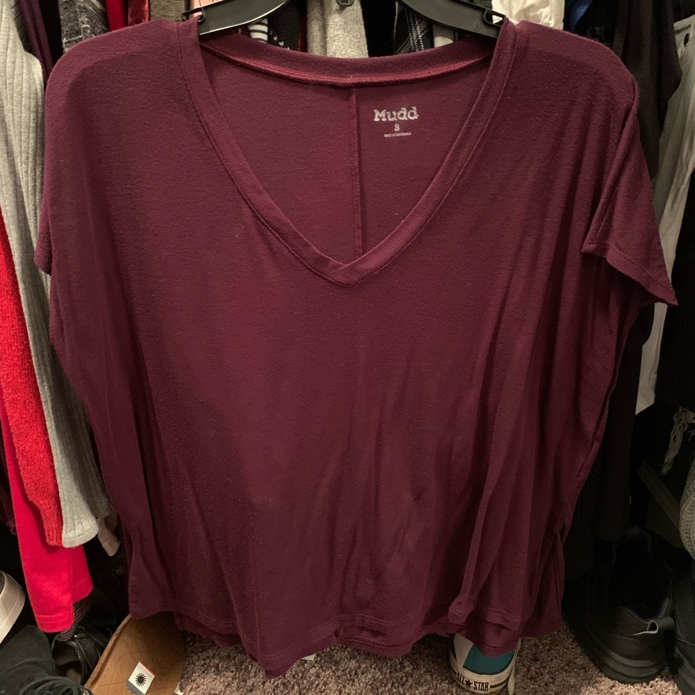 Mudd. Loose fitting crop top.